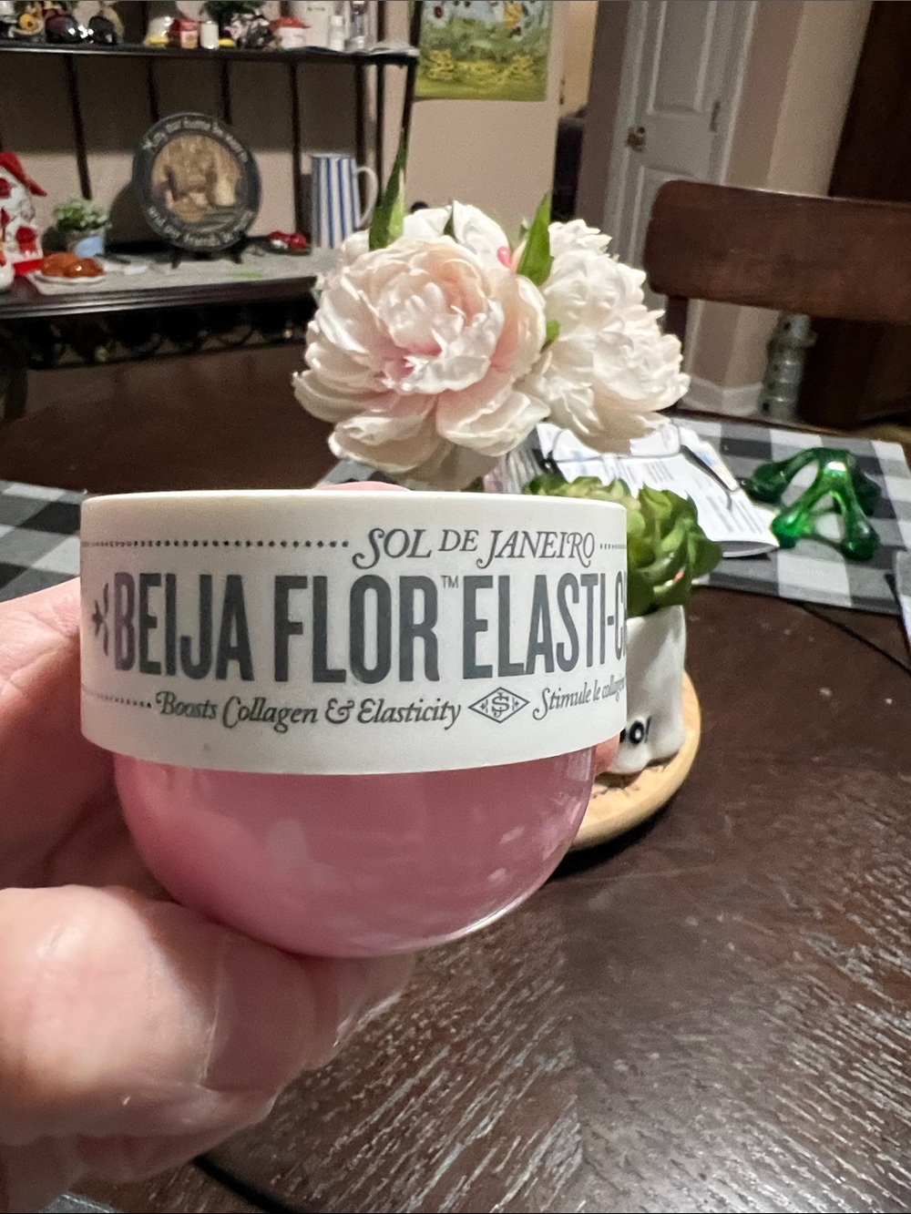 New Sol de Janeiro Beija Flor Elasti-Cream - light pink jar